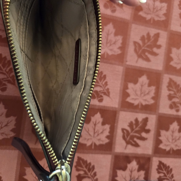 Michael Kors Plum Clutch with Gold Heart Accents - Picture 4 of 6